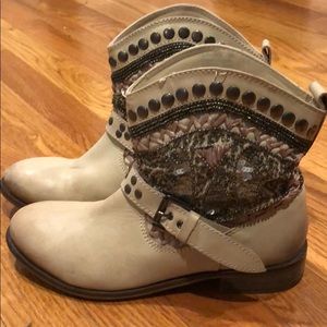 Naughty Monkey Embellished Boots Size 6.5